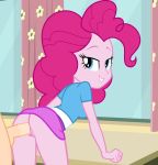  1boy 1girl ambiguous_penetration ass bent_over blue_eyes clothed_female_nude_male equestria_girls female_human friendship_is_magic from_behind gif long_hair looking_at_viewer male/female my_little_pony no_panties pink_hair pinkie_pie pinkie_pie_(mlp) sex skirt skirt_lift spectre_z vaginal vaginal_penetration vaginal_sex 