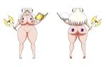  ale-mangekyo ale-mangekyo_(artist) areolae ass axe big_ass big_breasts book breasts commission edelgard_von_hresvelg erect_nipples female fire_emblem:_three_houses magic_book nipples nude purple_eyes pussy solo weapon white_hair 