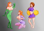 big_breasts breasts cheerleader collar daphne_blake disney empty_eyes happy_trance hypnotic_accessory hypnotized_hypnotist kim_possible kimberly_ann_possible microchip oo_sebastian_oo pendulum sam_(totally_spies) scooby-doo tech_control toes totally_spies undressing
