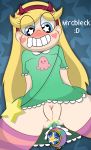  anal big_breasts blonde_hair blue_eyes breasts female mrcbleck no_panties star_butterfly star_vs_the_forces_of_evil wand 