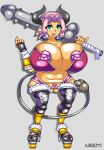  big_breasts breasts club minotaur monster_girl naruto nipples nirriti pussy sakura_haruno weapon 