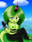  big_breasts breasts looking_at_viewer scrabble007 sega sonic_(series) sonic_lost_world topless zeena zeena_(sonic_lost_world) zeti 