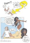  beach bikini comic comics dark_skin endart genie lamp pages spank spanked spanking story 