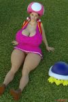  big_breasts breasts cleavage no_panties pussy super_mario_bros. thefoxxx toadette 