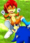  1boy 1girl anal_penetration anus archie_comics bbmbbf boots breasts brown_hair closed_eyes furry gloves green_eyes mobius_unleashed nipples palcomix penis pussy sally_acorn sega sex short_hair sonic_(series) sonic_the_hedgehog sonic_the_hedgehog_(series) 