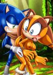  1boy 1girl animal_ears bbmbbf big_breasts blush breasts from_behind furry mobius_unleashed nipples nude open_mouth palcomix sega sex smile sonic_(series) sonic_boom sonic_the_hedgehog sonic_the_hedgehog_(series) sticks_the_jungle_badger tail 