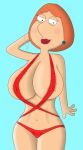  big_breasts breasts family_guy fatandboobies female_only hair horny huge_breasts lois_griffin massive_breasts milf red_hair solo_female swimsuit 
