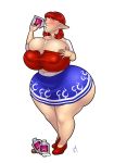  anju big_breasts breasts cleavage drinking lilly-moo lilly-moo_(artist) majora&#039;s_mask milk ocarina_of_time the_legend_of_zelda 