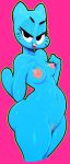  1girl 2016 anthro areola belly breasts cartoon_network cat erect_nipples feline furry mammal mature_female midriff navel nicole_watterson nipples nude pussy sunibee the_amazing_world_of_gumball 