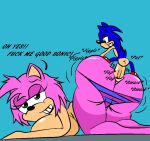  amy_rose big_ass big_breasts big_penis big_testicles breasts dat_ass fucked_silly fucking panties penis smile sonic sonic_team sonic_the_hedgehog text 
