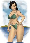  avatar:_the_last_airbender big_breasts bikini breasts kuvira sodrawnout swimsuit the_legend_of_korra 