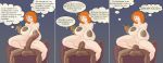  anal anal_sex areolae big_breasts big_penis big_testicles breasts comic curvy edit english_text fat_penis green_eyes hair huge_penis kim_possible kimberly_ann_possible nipples orange_hair penis redhead ron_stoppable shiin sitting_down surprised text thick thick_penis vaginal vaginal_sex 