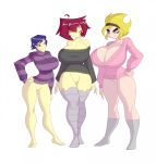 big_breasts bigdad blonde_hair bottomless breasts cartoon_network crossover gaz invader_zim mandy_(billy_&amp;_mandy) nipples no_nose pussy sweater tak the_grim_adventures_of_billy_and_mandy
