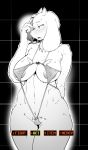  1girl anthro big_breasts blush breasts caprine clothed clothing furry goat kemono mammal phone sindoll skimpy thick_thighs toriel undertale video_games wide_hips 