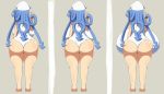  ass ass_expansion big_ass big_breasts breast_expansion breasts dat_ass heart ikamusume one-piece_swimsuit shinryaku!_ikamusume squid_girl swimsuit tentacles 