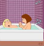  bathroom brother_and_sister chris_griffin family_guy funny gif guido_l lick meg_griffin water wet 
