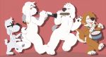 anthro band beagles bow_tie brian_griffin canine clarinet dog drum eyewear family_guy furry glasses harmonica instrument jasper_(family_guy) mammal marching_band mr._peabody musical_instrument piercing seth-iova