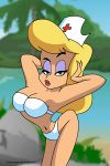  animaniacs big_breasts bikini breasts cartoongirls_(artist) cleavage hello_nurse nurse nurse_cap swimsuit 
