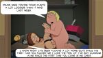  brother_and_sister candy_roach chris_griffin costume dialogue family_guy fishnet_stockings incest meg_griffin nude nude_female nude_male screenshot_edit vaginal 