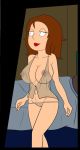  bedroom big_breasts breasts crocsxtoons_(artist) family_guy meg_griffin negligee nipples no_glasses panties pleased pussy see-through see_through shaved_pussy standing 