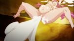 anal anal_vampire anime bound_wrists censored girl_on_top kyuuketsuki mikage_onohara mosaic_censoring nude pink_hair pregnant_belly vampire