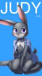  1girl anthro disney furry judy_hopps lagomorph mammal rabbit raizinndx zootopia 