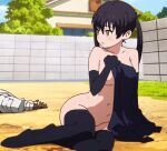  black_stockings completely_nude_female fire_force tamaki_kotatsu toonami 
