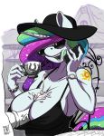  1girl 2016 animal_genitalia animal_penis anthro anthrofied armpits big_breasts breasts cellphone clothed clothing cum cum_on_breasts duo equine equine_penis eyewear friendship_is_magic furry hair holding_object holding_phone horn long_hair male male/female mammal medial_ring multicolored_hair multicolored_tail my_little_pony open_mouth paizuri penis phone princess_celestia sex solo_focus sunglasses teacup unicorn vein watch zwitterkitsune 