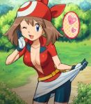  breasts heart may pokemon wink 