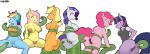  2016 6girls antelon anthro anthrofied anus applejack areola ass big_breasts blonde_hair bottomless breasts clothed clothing dock earth_pony equine female female_only fluttershy friendship_is_magic furry group hair horn horse imminent_sex long_hair mammal multicolored_hair my_little_pony navel nipples nude pink_hair pinkie_pie pony purple_hair pussy rainbow_dash rainbow_hair rarity restrained simple_background sweat tentacles twilight_sparkle unicorn white_background 