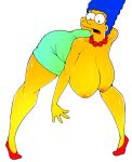  ass big_ass big_breasts blue_hair breasts fuckable hanging_breasts huge_ass huge_breasts marge_simpson milf nipples pbrown the_simpsons whoa_look_at_those_magumbos yellow_skin 