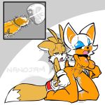  1boy 1girl age_difference anthro bat big_breasts breasts canine doggy_position female fox furry male male/female mammal miles_&quot;tails&quot;_prower nanojam nude penis pussy rouge_the_bat sega simple_background size_difference sonic_(series) vaginal 