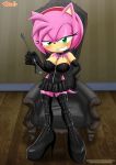  amy_rose bbmbbf blush chair corset dominatrix green_eyes mobius_unleashed palcomix pietro&#039;s_secret_club pink_hair riding_crop sega skirt smile sonic_(series) sonic_the_hedgehog_(series) thigh_high_boots 