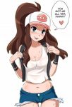  breasts heart pokemon pokemon_bw touko_(pokemon) undressing 