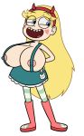  big_breasts breasts edit half-dressed happy smile star_butterfly star_vs_the_forces_of_evil 