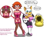  anthro ass big_ass big_breasts breasts chris_thorndyke cleavage crossdressing female femdom feminization forced genderswap human male meanmotorscooter rouge_the_bat sonic_(series) sonic_x trap 