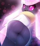  1girl ass diancie looking_back mystical open_mouth pink_eyes plantpenetrator pokemon solo tagme 