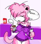  aeris_(vg_cats) breasts feline feline_humanoid furry perverted_bunny pink_fur pussy vg_cats webcomic 