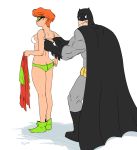  batman bra carrie_kelley dc_comics dressing flick_(artist) robin teen topless 