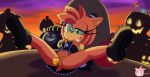  1girl 2016 absurd_res amy_rose anthro anus big_breasts breasts cleavage clothed clothing dildo echidna furry group hedgehog high_res knuckles_the_echidna male mammal monotreme penetration pussy sega senshion sex_toy vaginal vaginal_penetration 