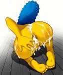  anus ass cum cum_in_ass marge_simpson pussy the_simpsons yellow_skin 