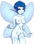  aislinn big_breasts blue_eyes blue_hair blue_skin breasts cheshirecatsmile37 fairy fairy_wings nipples nude pussy trials_in_tainted_space wings 