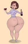  beverage big_ass bottom_heavy bottomless clothed clothes clothing disney drink edit elastigirl helen_parr huge_ass hyper_ass milf pixar smile the_incredibles thick_thighs wide_hips wine wine_bottle wine_glass 
