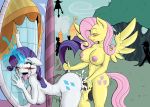  2girls ahegao anthro areola blush breast_press breasts cum cutie_mark dock drooling duo_focus equine excessive_cum female female_only fluttershy friendship_is_magic fucked_silly furry futa_on_female futanari hair half-closed_eyes horn horse large_breasts looking_pleasured magic makeup mammal mascara mascara_tears my_little_pony nude open_mouth outside pegasus penetration penis pink_hair pony poprocks public purple_hair rarity running_makeup saliva sex smile stomach_bulge sweat tail_grab tongue tongue_out tree wings yuri 