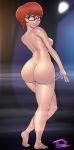  ass big_ass big_breasts breasts dat_ass looking_at_viewer looking_back nude scooby-doo solo throat_(artist) velma_dinkley 