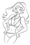 bikini goldie_gold goldie_gold_and_action_jack monochrome pookieart pookieart_(artist)