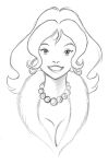 goldie_gold goldie_gold_and_action_jack headshot monochrome pookieart pookieart_(artist)