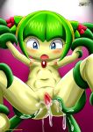 1girl bbmbbf breasts cosmo_the_seedrian mobius_unleashed palcomix sega sonic_(series) sonic_the_hedgehog_(series) sonic_x tagme tentacle