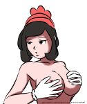  alissahentaikingdom breasts gloves hand_bra moon_(pokemon) moon_(trainer) nude png pokemon pokemon_sm 