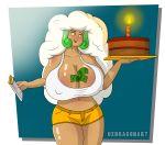  big_breasts breasts cake cleavage erect_nipples money nipples pokemon uxdragon whimsicott 
